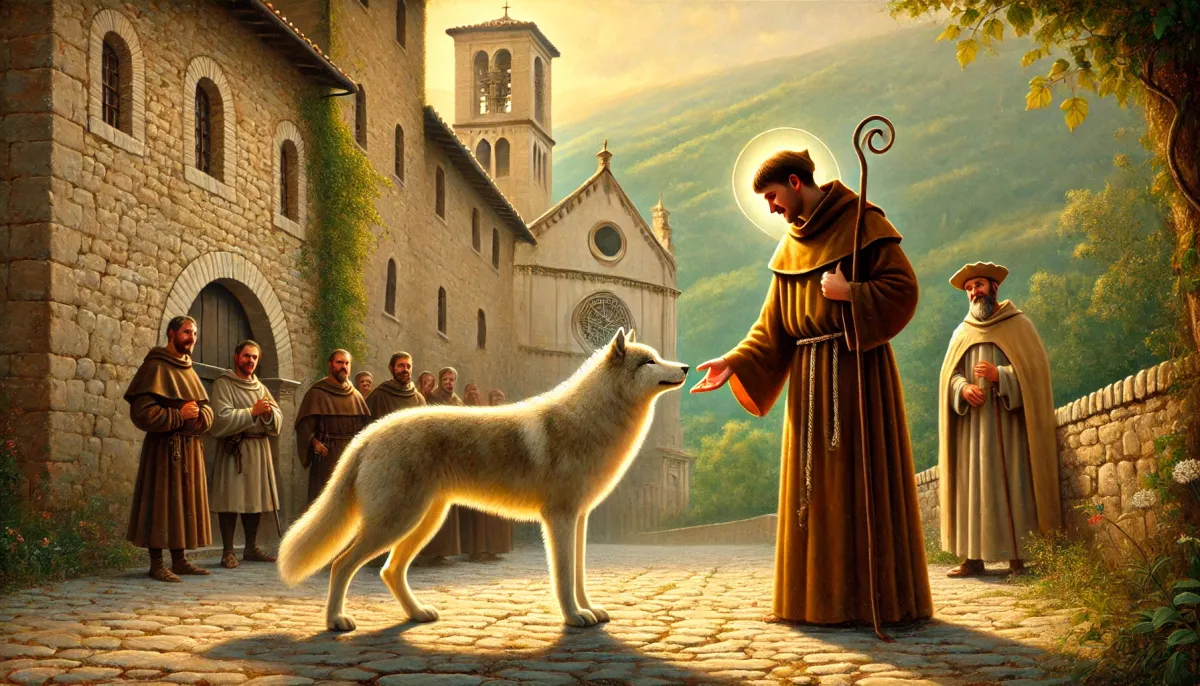 The Miracle of Saint Francis of Assisi and the Wolf of Gubbio